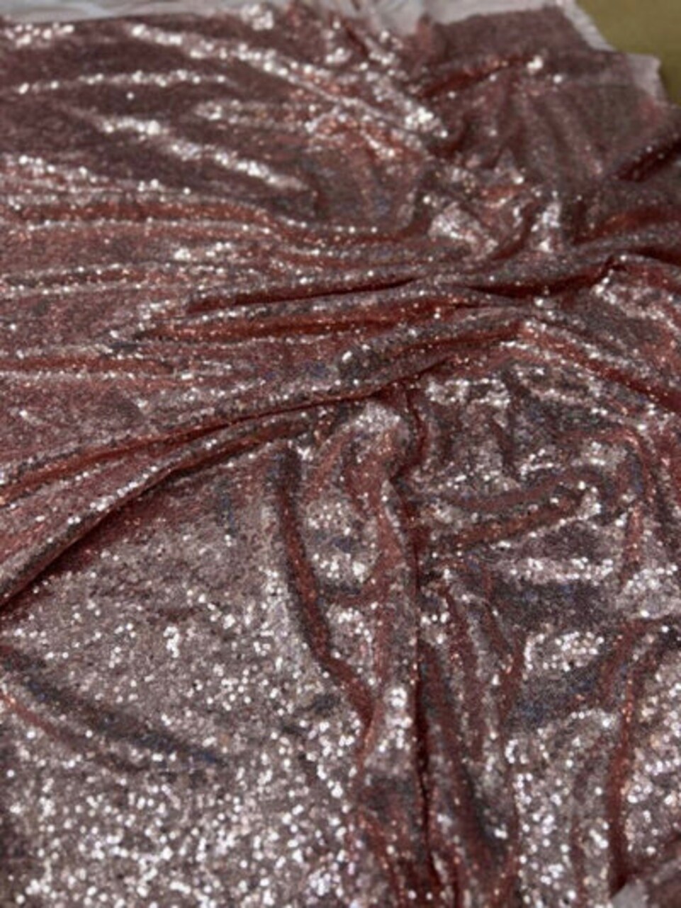 1 Yard Glitz Sequin Fabric Sparkling Mesh Polyester for Costumes Events and Decorations Width 50–54 inches